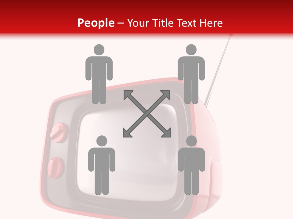 Stylish Retro Tv. More Tv In My Portfolio PowerPoint Template