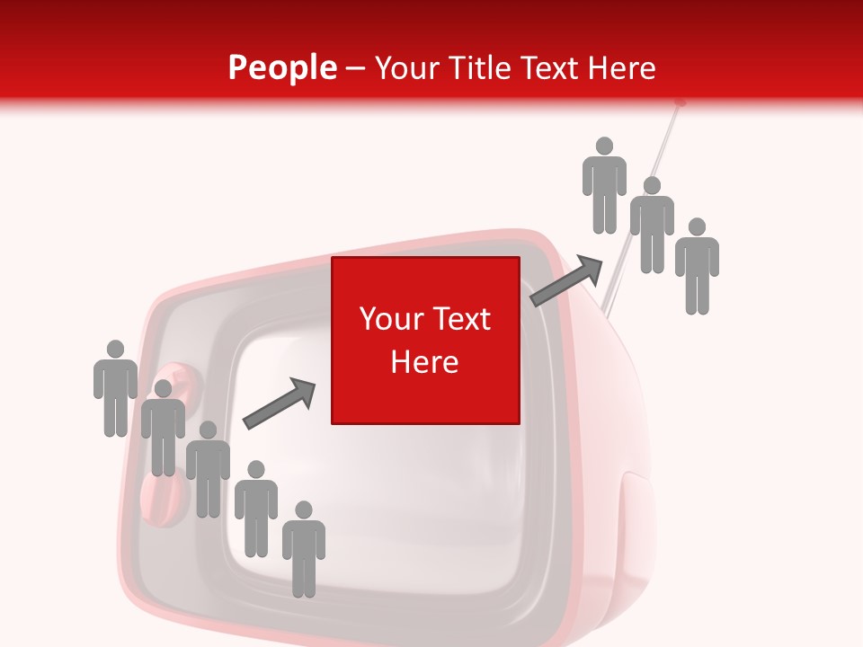 Stylish Retro Tv. More Tv In My Portfolio PowerPoint Template