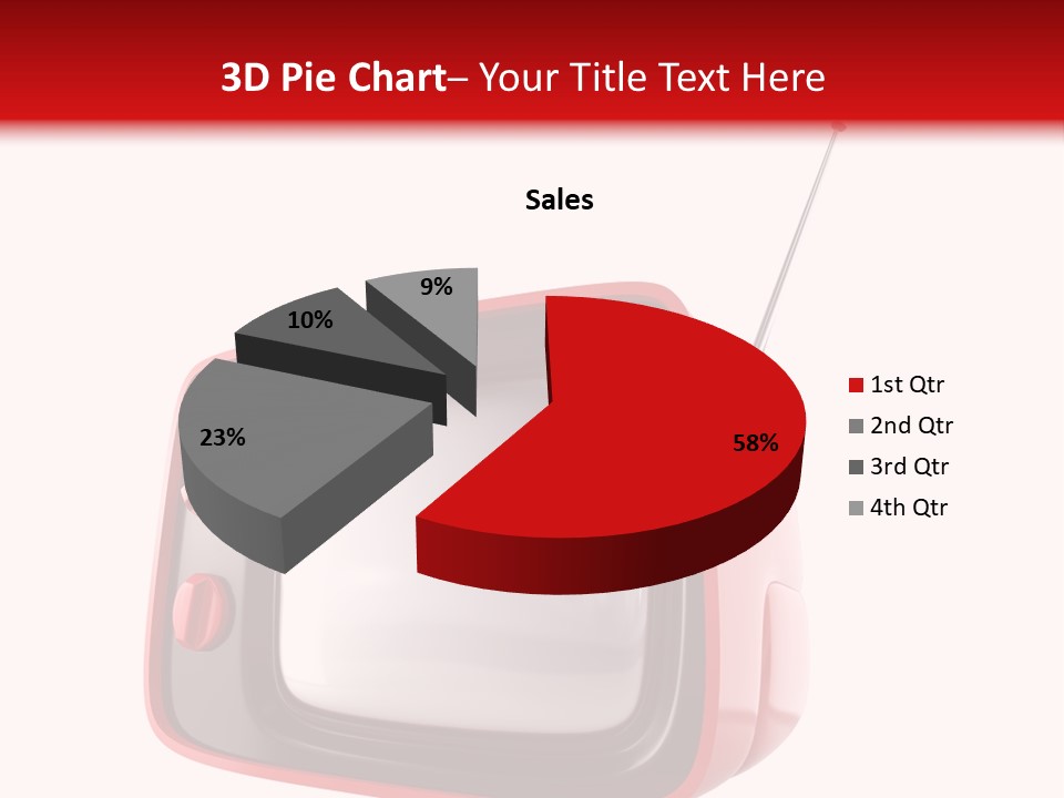 Stylish Retro Tv. More Tv In My Portfolio PowerPoint Template