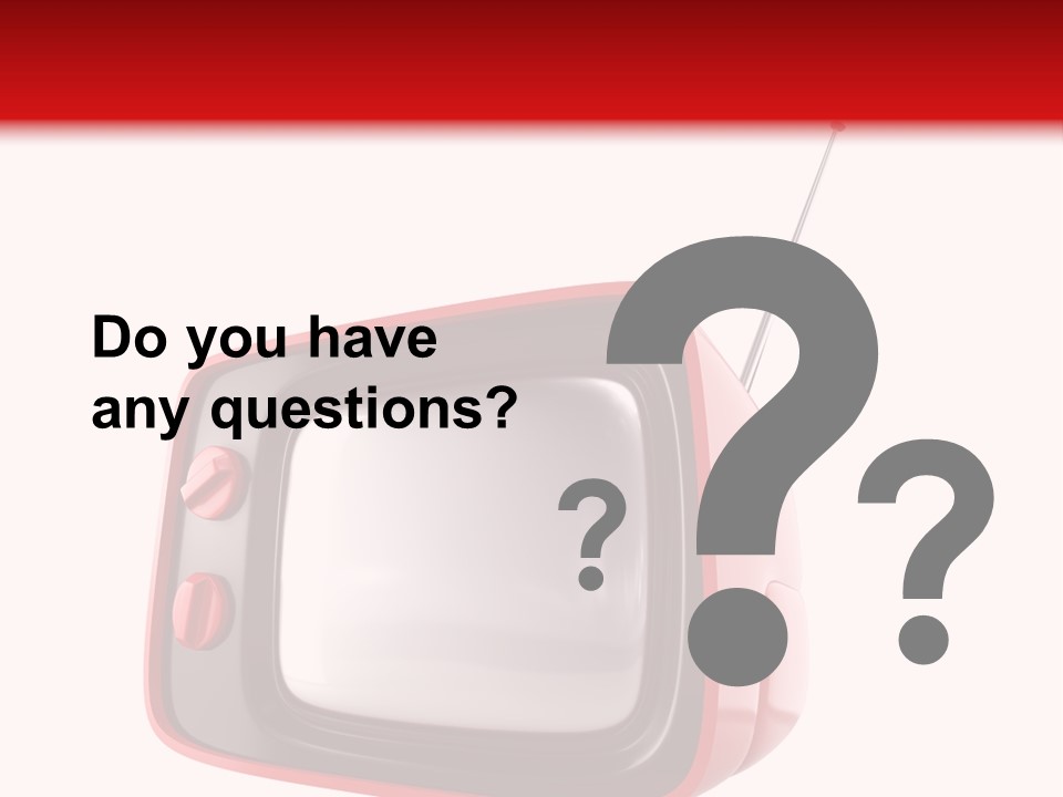 Stylish Retro Tv. More Tv In My Portfolio PowerPoint Template