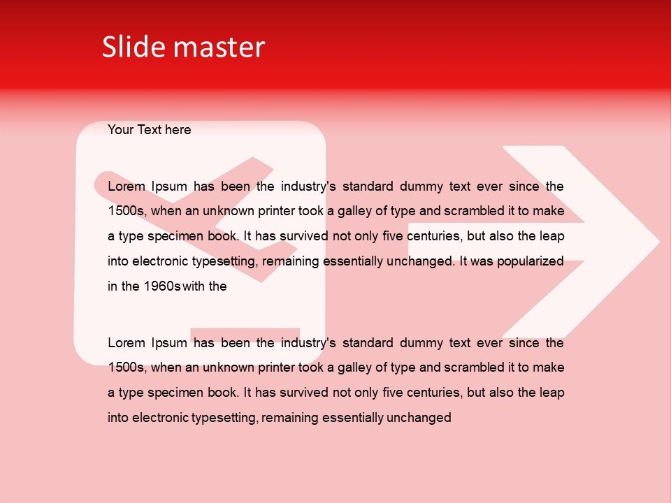 Orange Departing Flights Sign With Arrow PowerPoint Template