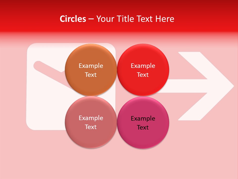 Orange Departing Flights Sign With Arrow PowerPoint Template