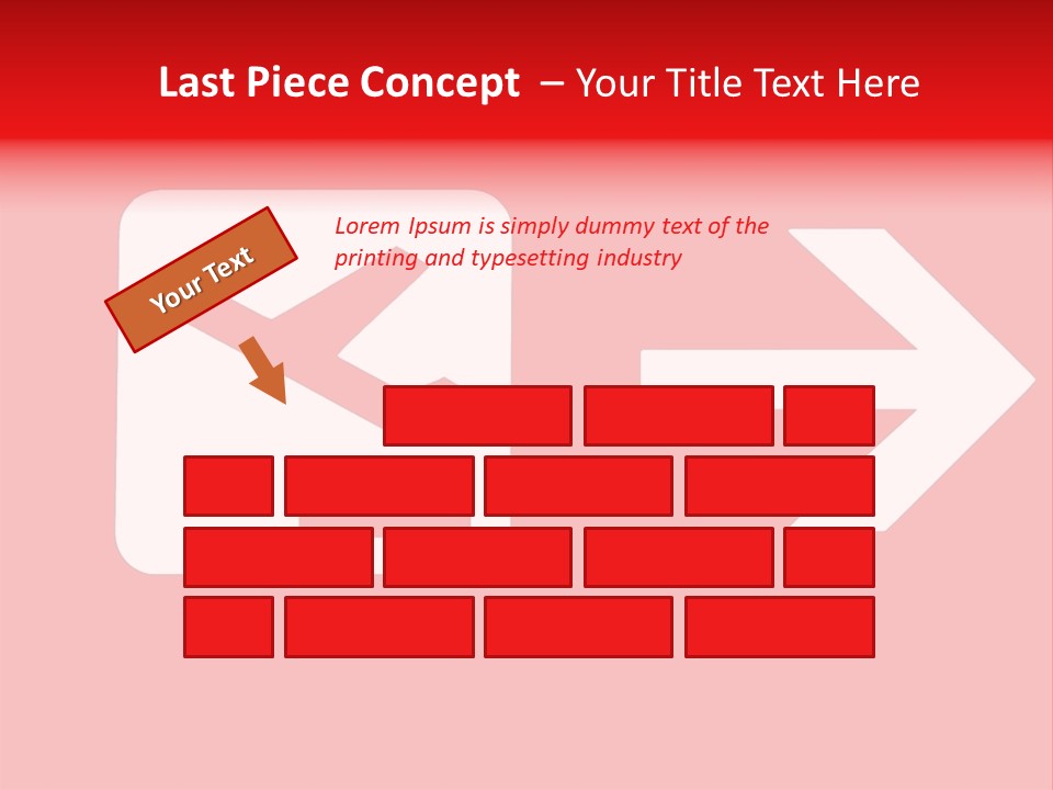 Orange Departing Flights Sign With Arrow PowerPoint Template
