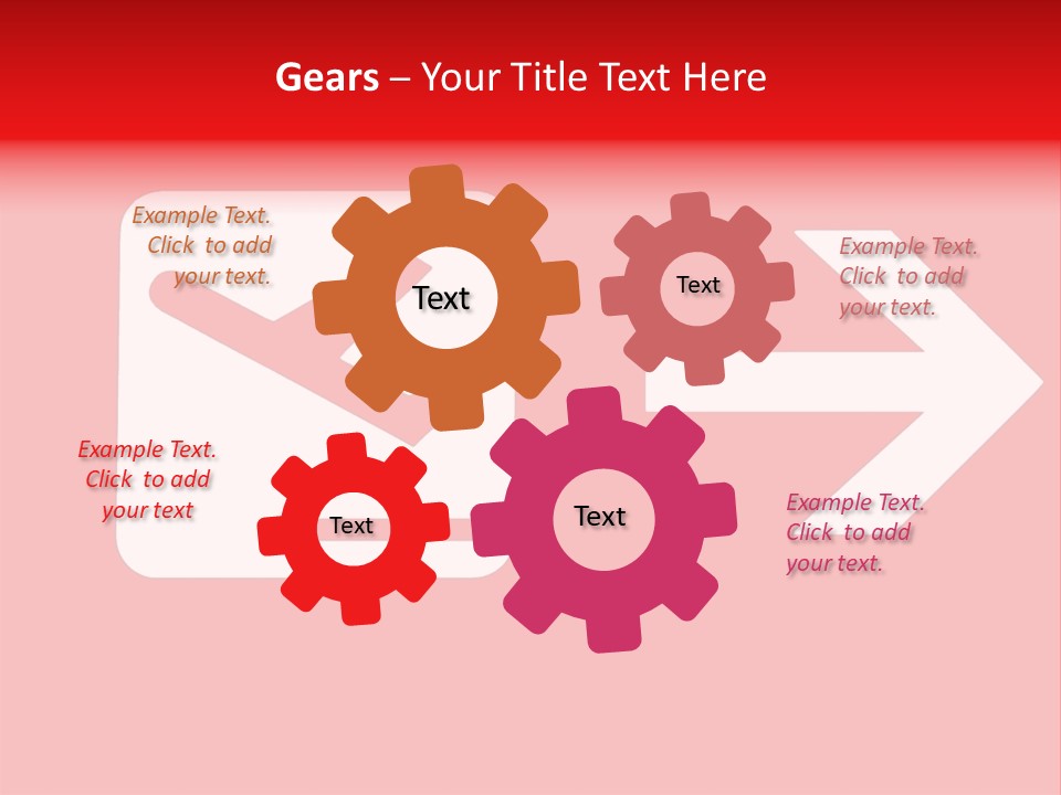 Orange Departing Flights Sign With Arrow PowerPoint Template