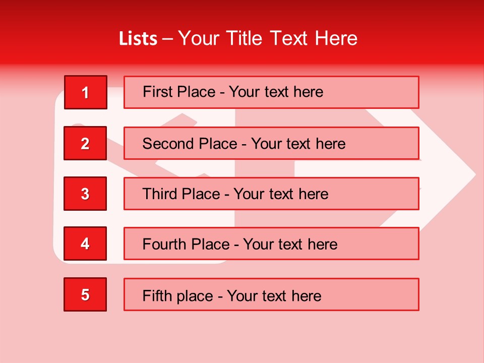 Orange Departing Flights Sign With Arrow PowerPoint Template