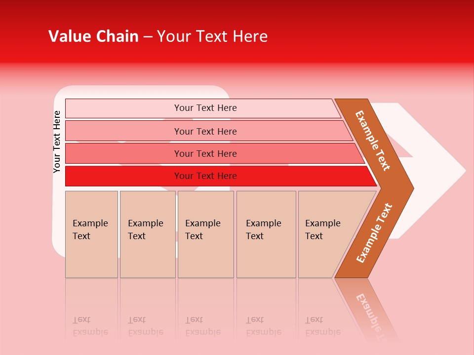 Orange Departing Flights Sign With Arrow PowerPoint Template