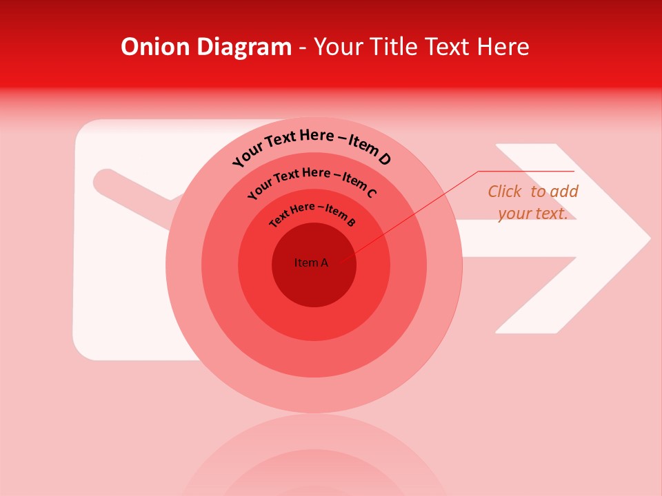 Orange Departing Flights Sign With Arrow PowerPoint Template