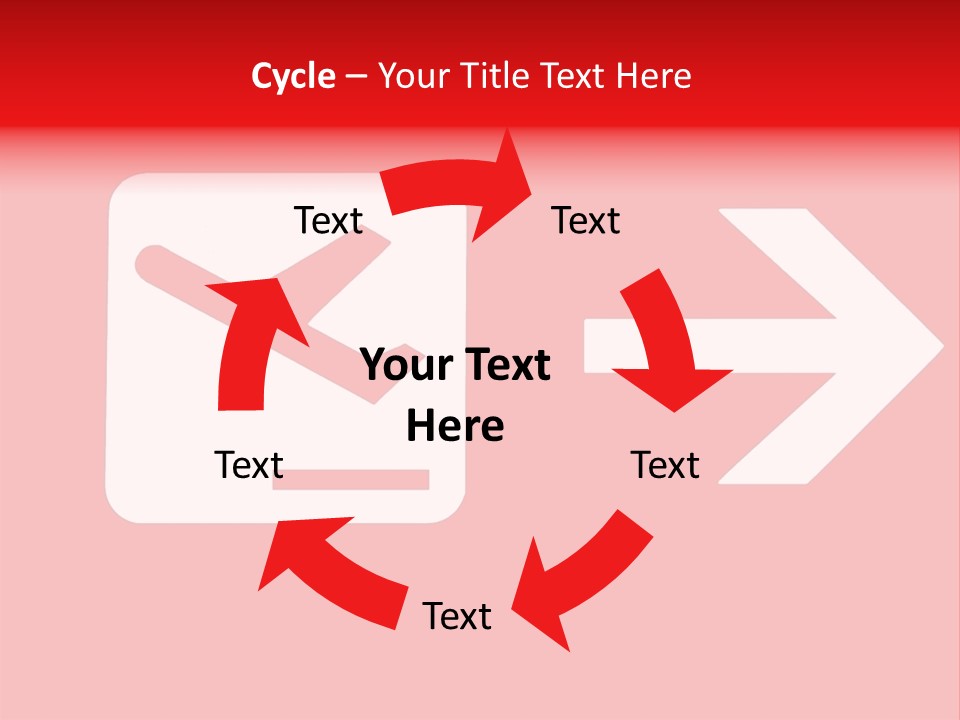 Orange Departing Flights Sign With Arrow PowerPoint Template