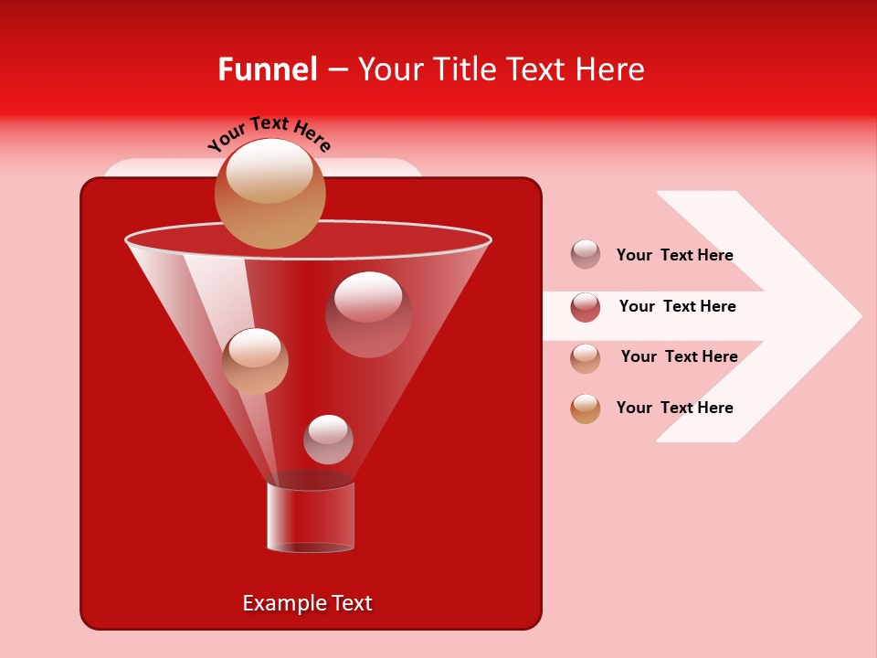 Orange Departing Flights Sign With Arrow PowerPoint Template