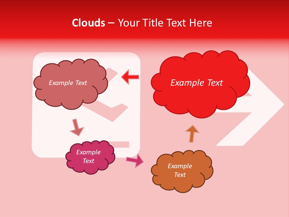 Orange Departing Flights Sign With Arrow PowerPoint Template