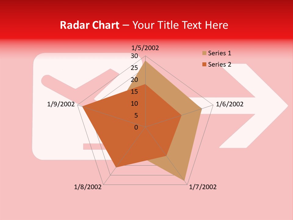 Orange Departing Flights Sign With Arrow PowerPoint Template