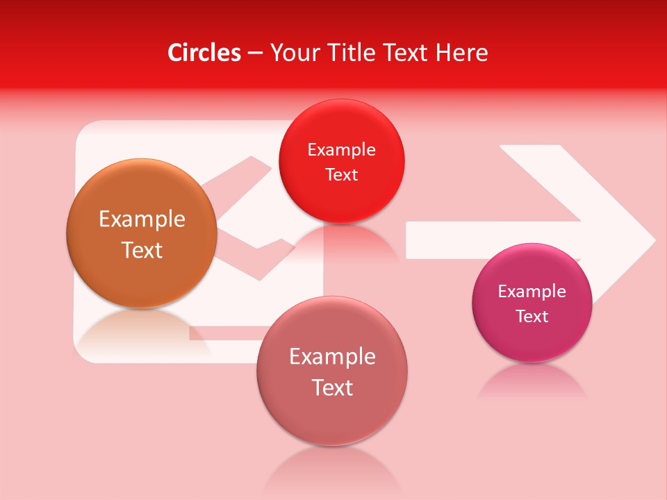 Orange Departing Flights Sign With Arrow PowerPoint Template
