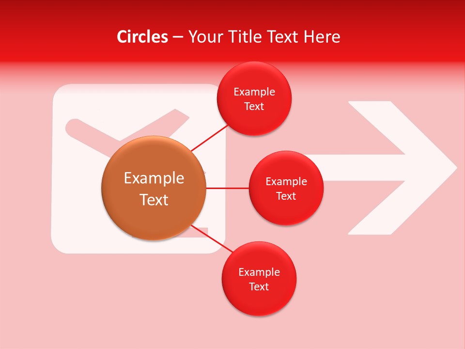 Orange Departing Flights Sign With Arrow PowerPoint Template