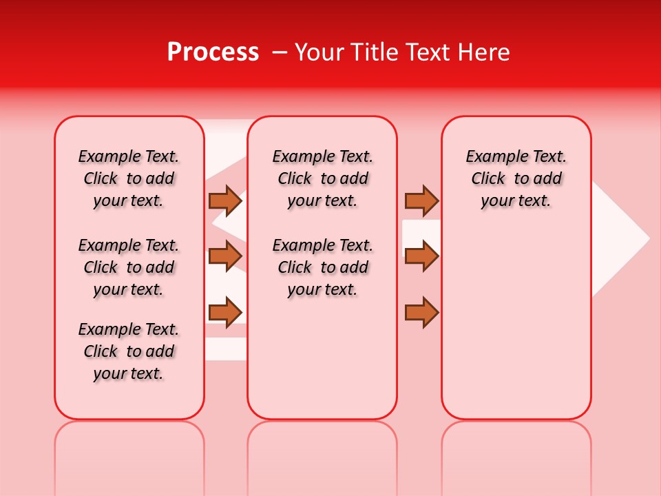 Orange Departing Flights Sign With Arrow PowerPoint Template