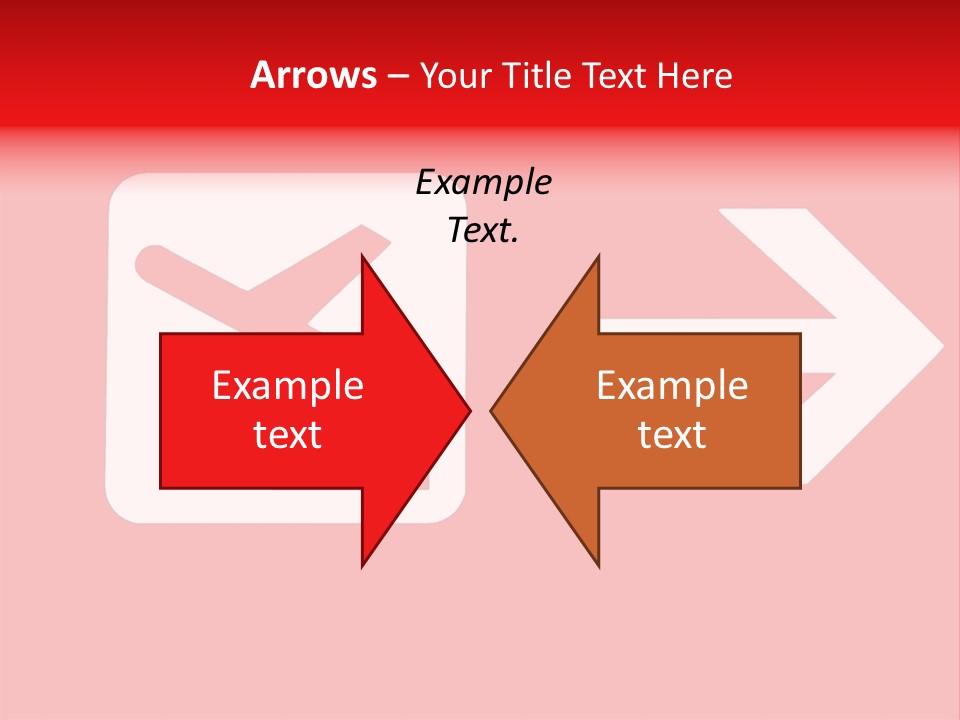Orange Departing Flights Sign With Arrow PowerPoint Template