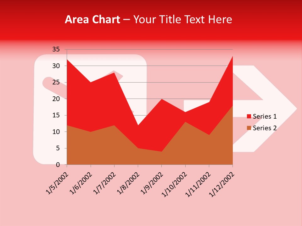 Orange Departing Flights Sign With Arrow PowerPoint Template