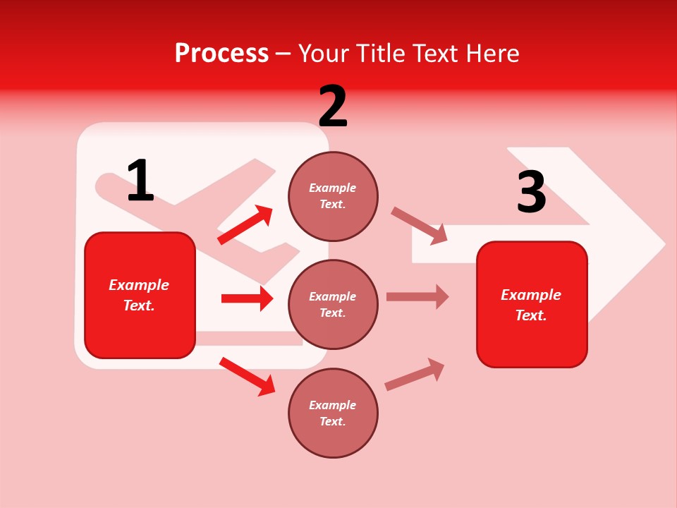 Orange Departing Flights Sign With Arrow PowerPoint Template