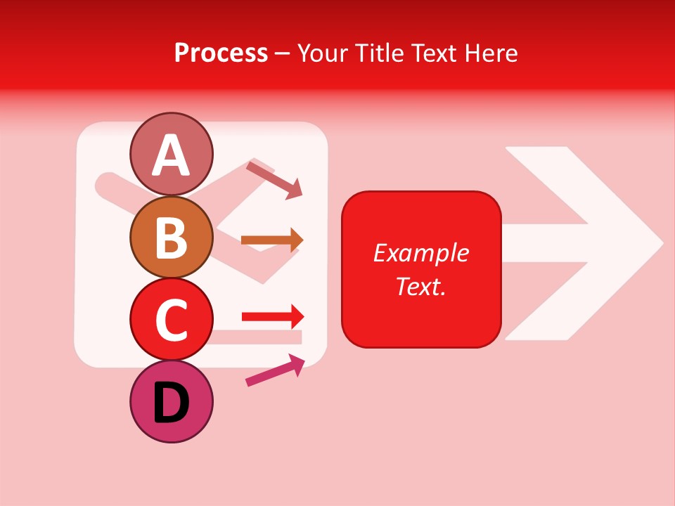 Orange Departing Flights Sign With Arrow PowerPoint Template