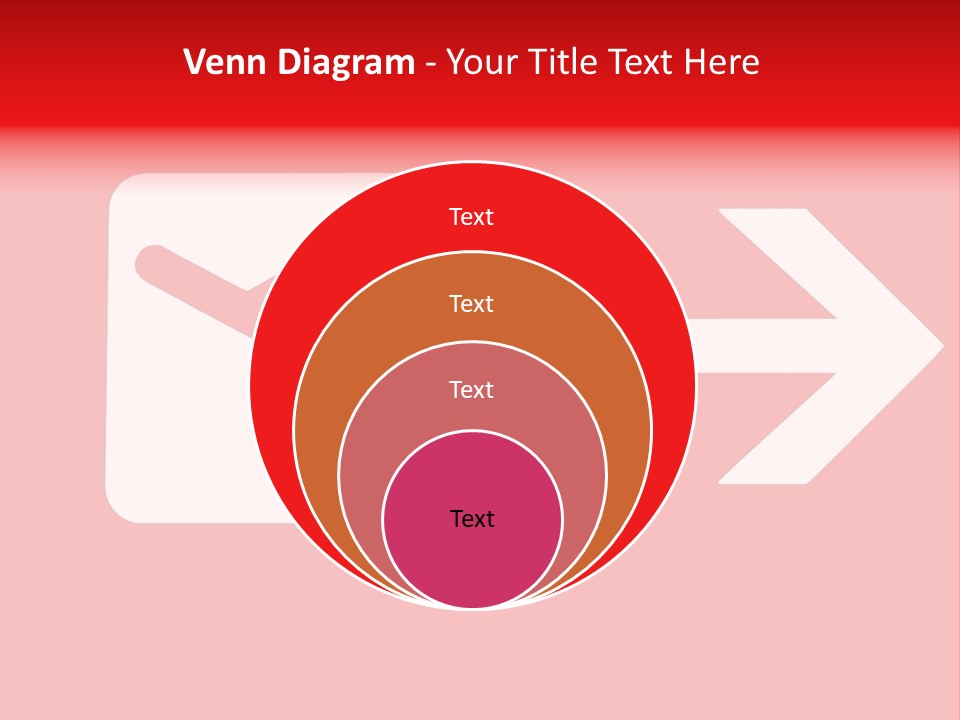 Orange Departing Flights Sign With Arrow PowerPoint Template
