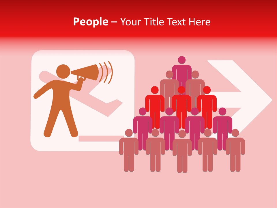 Orange Departing Flights Sign With Arrow PowerPoint Template