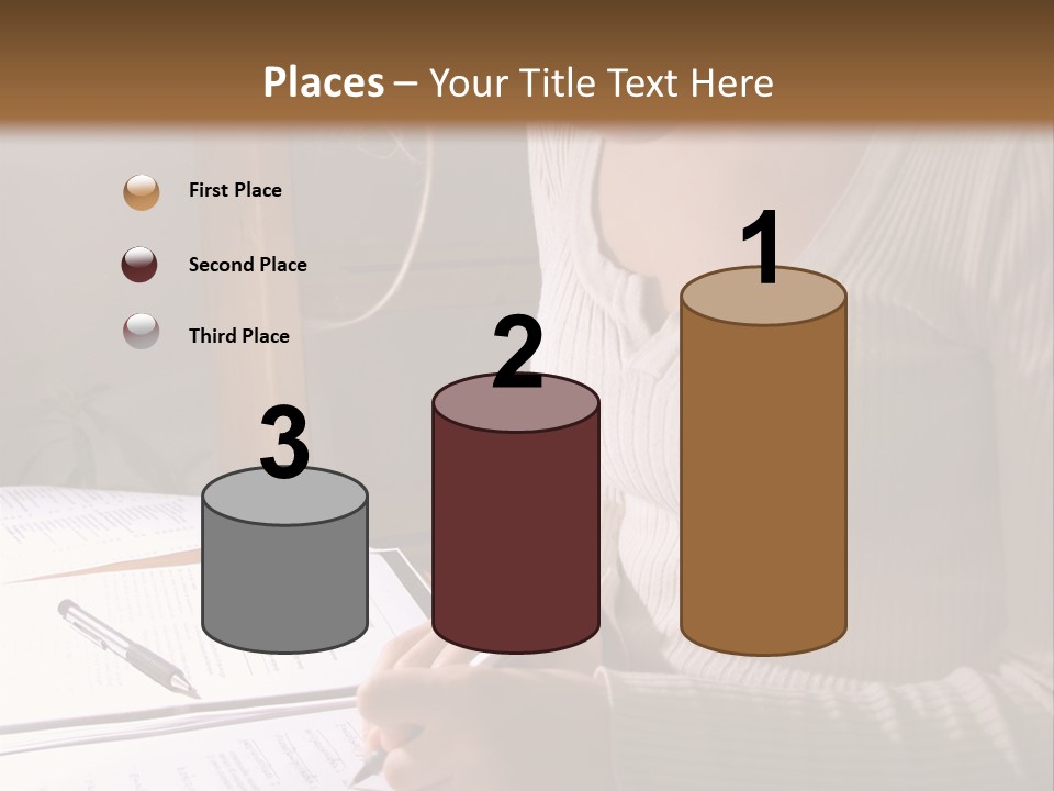 Upscale Luxury Home With Christmas Lights PowerPoint Template