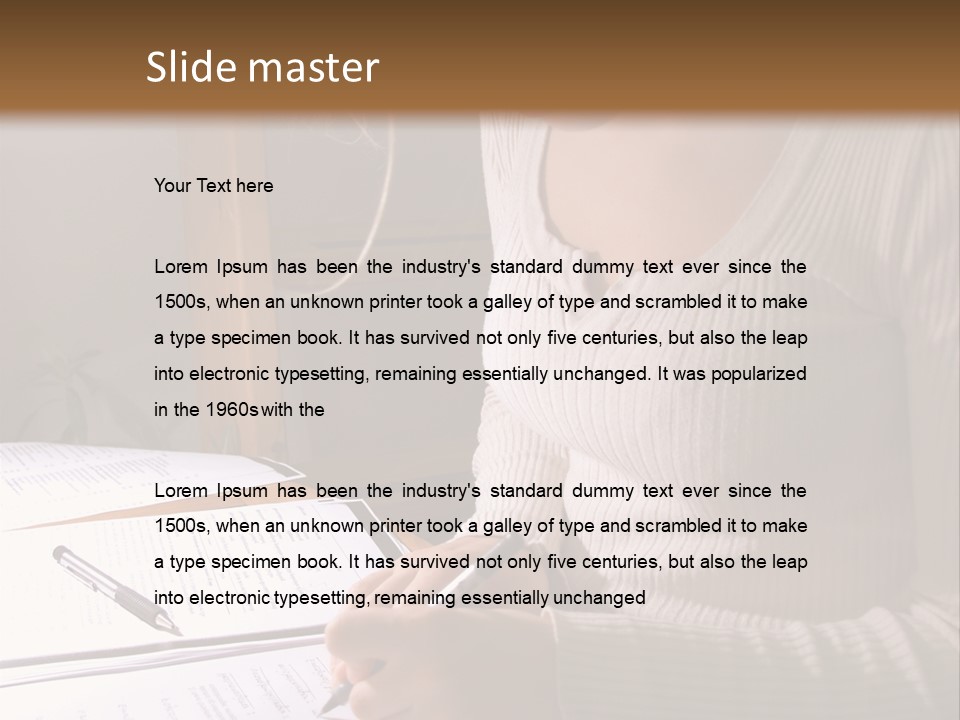 Upscale Luxury Home With Christmas Lights PowerPoint Template