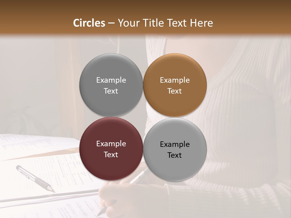 Upscale Luxury Home With Christmas Lights PowerPoint Template