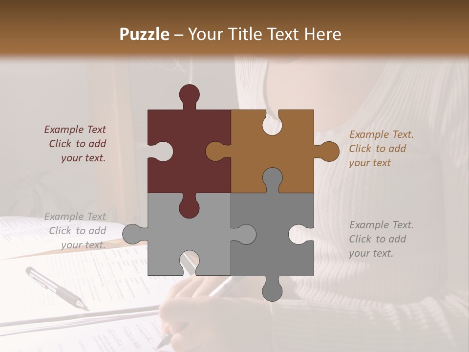 Upscale Luxury Home With Christmas Lights PowerPoint Template