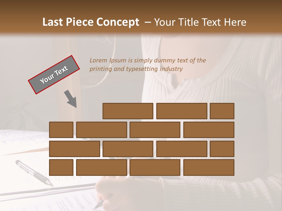 Upscale Luxury Home With Christmas Lights PowerPoint Template