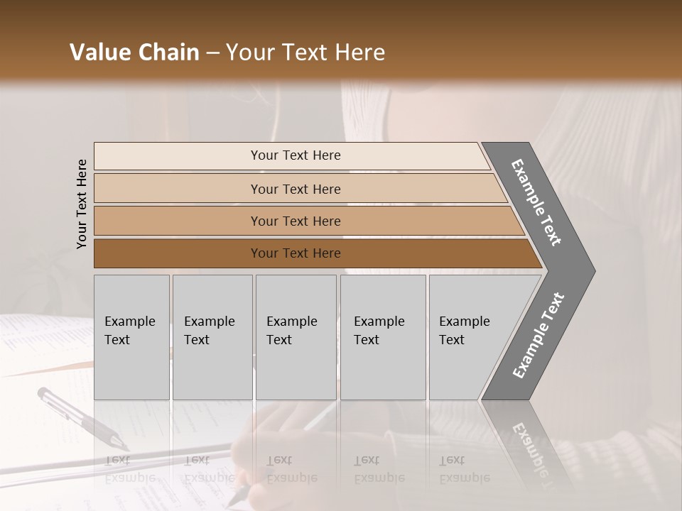Upscale Luxury Home With Christmas Lights PowerPoint Template