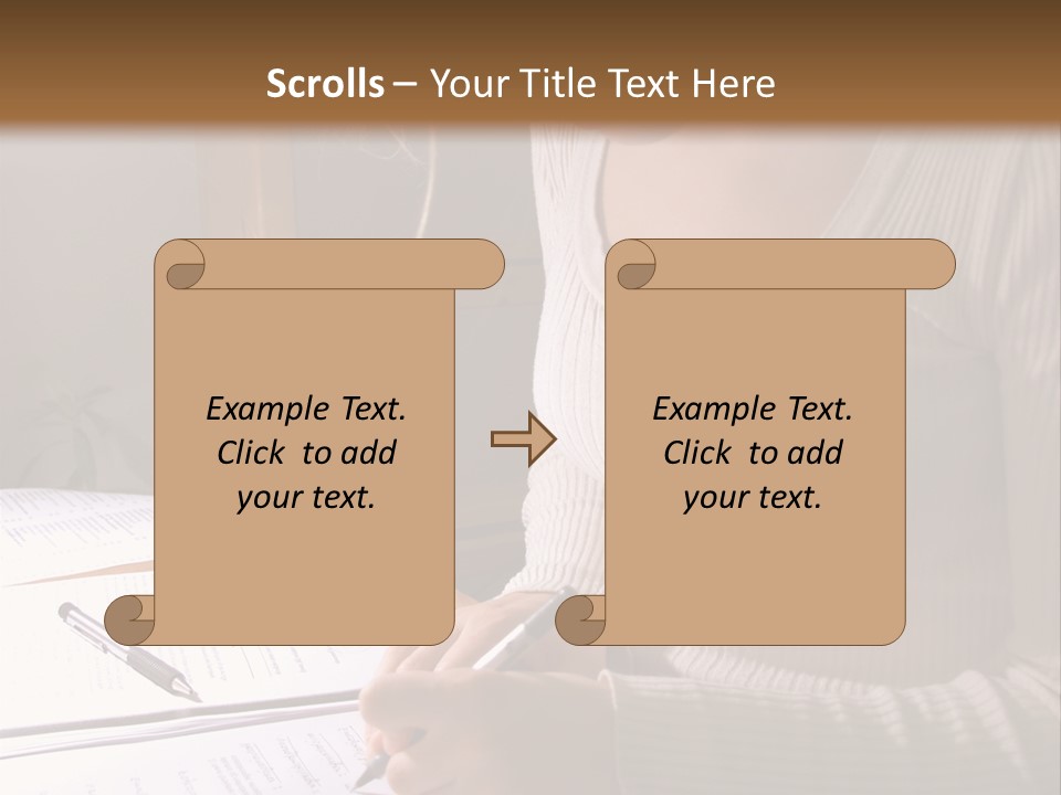 Upscale Luxury Home With Christmas Lights PowerPoint Template