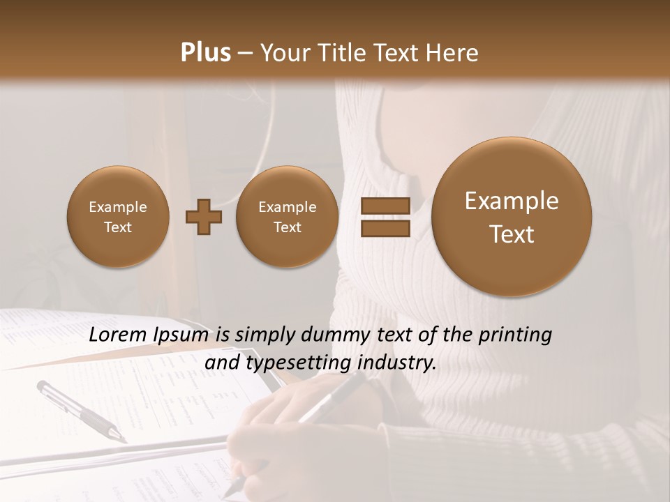 Upscale Luxury Home With Christmas Lights PowerPoint Template