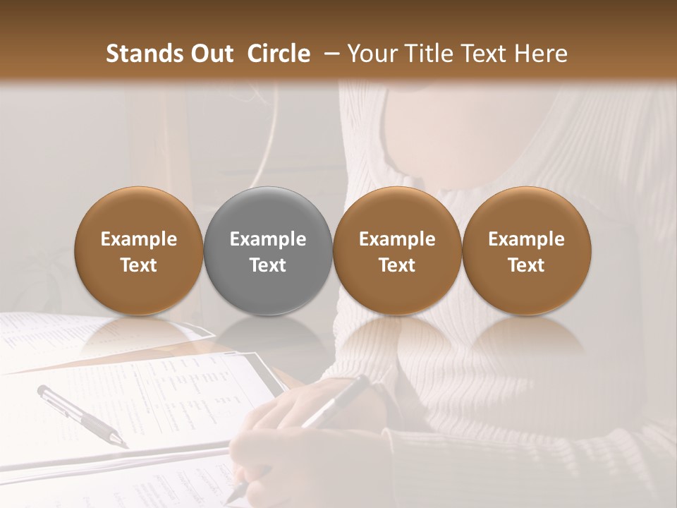 Upscale Luxury Home With Christmas Lights PowerPoint Template