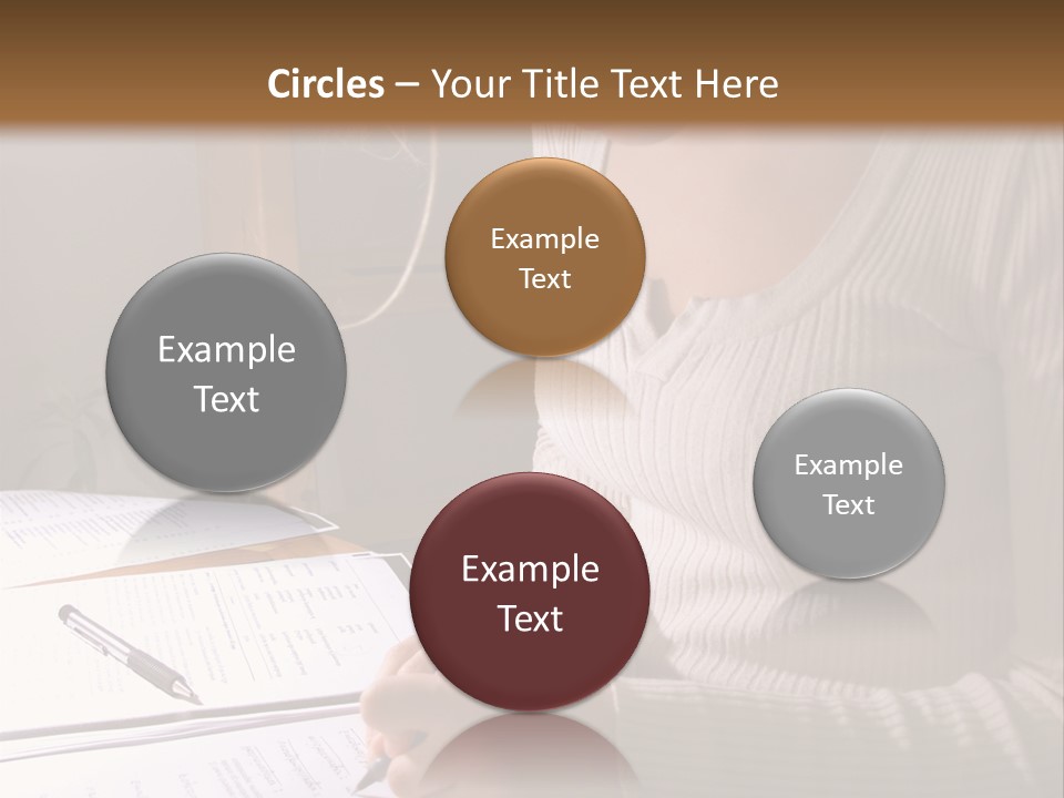 Upscale Luxury Home With Christmas Lights PowerPoint Template