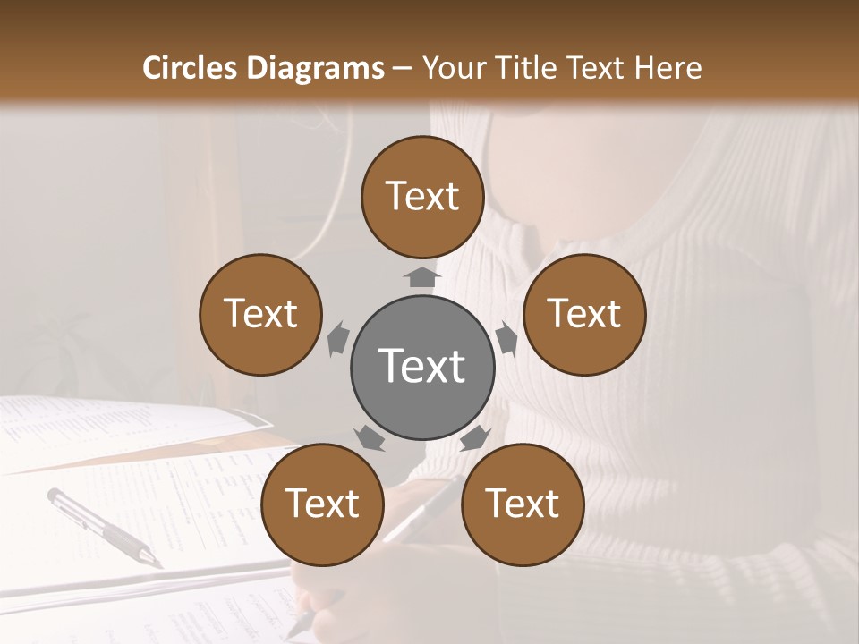 Upscale Luxury Home With Christmas Lights PowerPoint Template