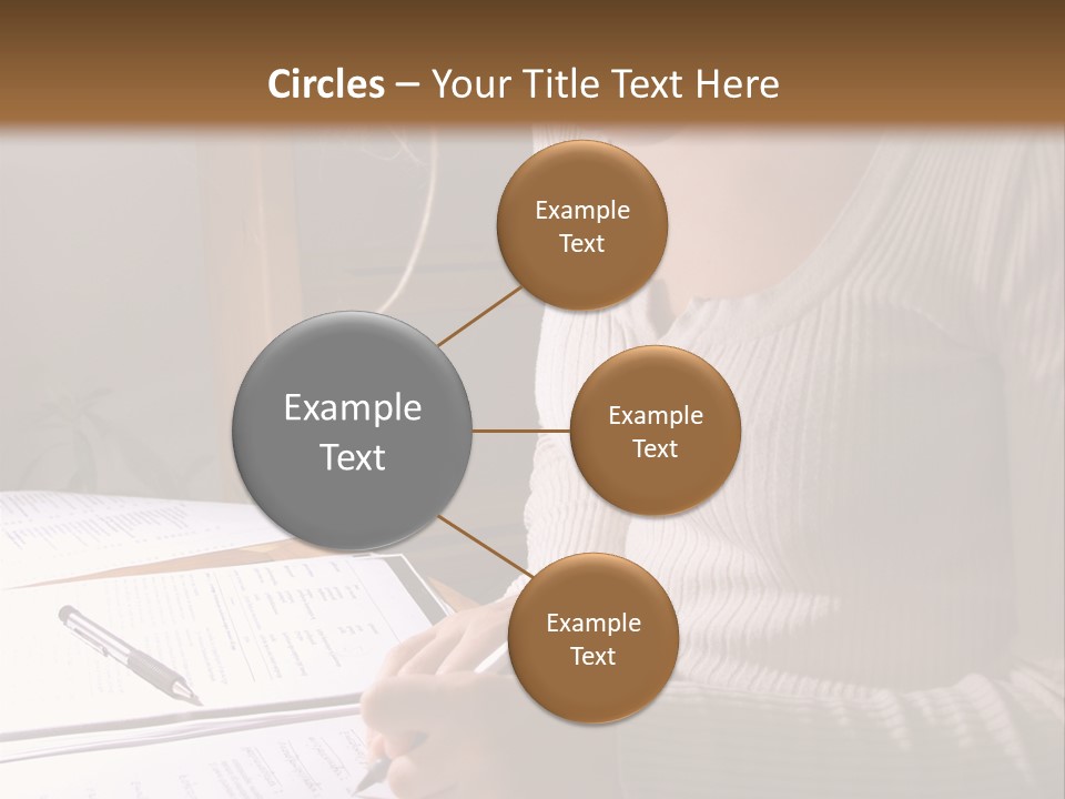 Upscale Luxury Home With Christmas Lights PowerPoint Template