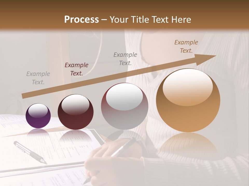 Upscale Luxury Home With Christmas Lights PowerPoint Template