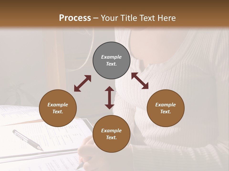 Upscale Luxury Home With Christmas Lights PowerPoint Template