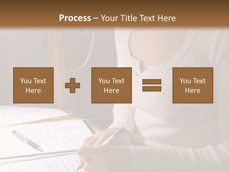 Upscale Luxury Home With Christmas Lights PowerPoint Template