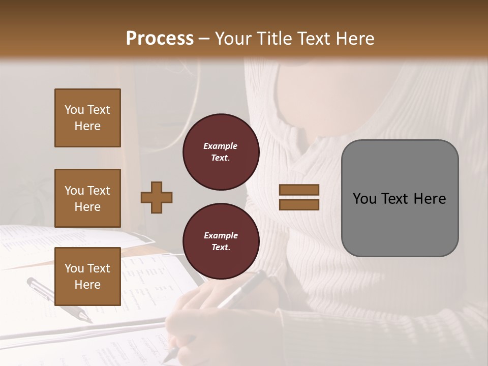 Upscale Luxury Home With Christmas Lights PowerPoint Template