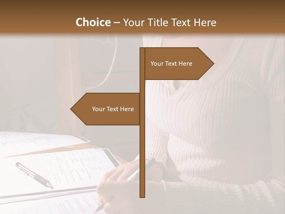 Upscale Luxury Home With Christmas Lights PowerPoint Template