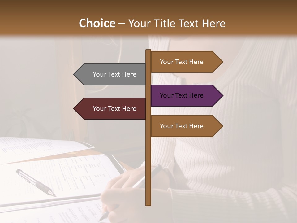 Upscale Luxury Home With Christmas Lights PowerPoint Template