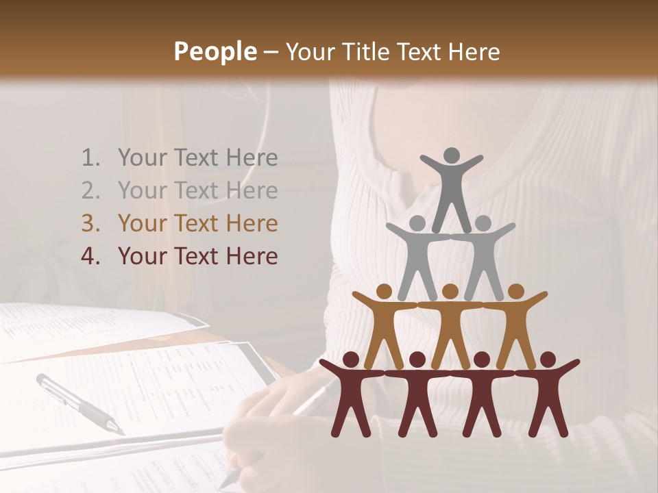 Upscale Luxury Home With Christmas Lights PowerPoint Template