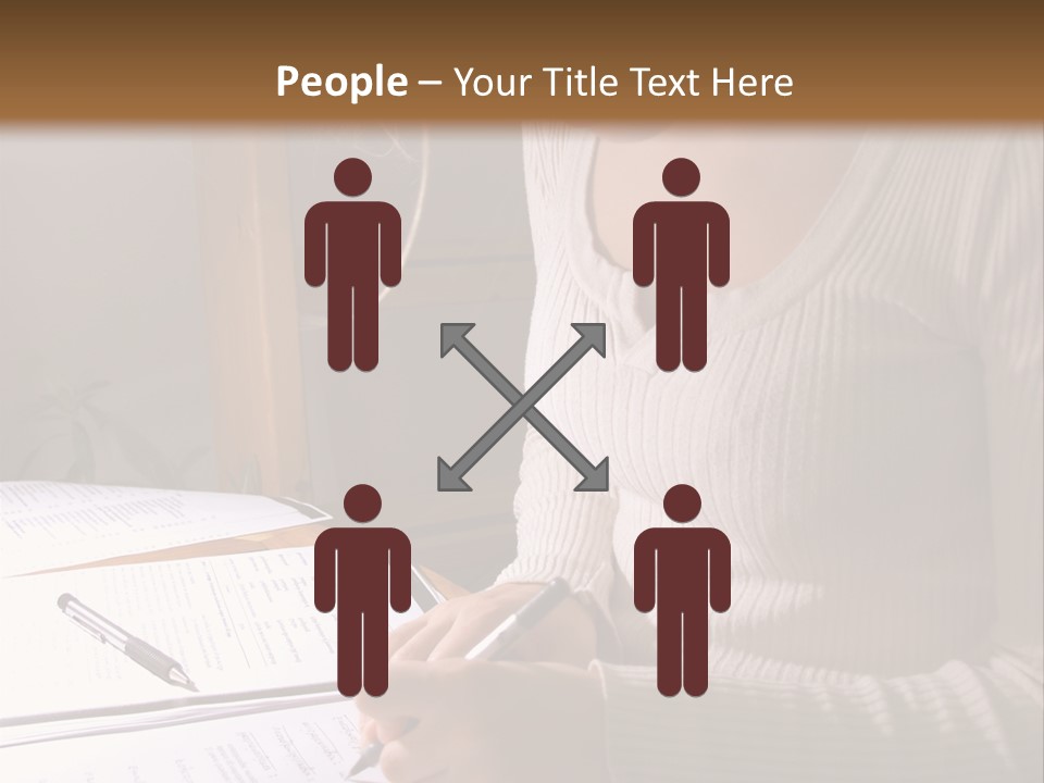 Upscale Luxury Home With Christmas Lights PowerPoint Template