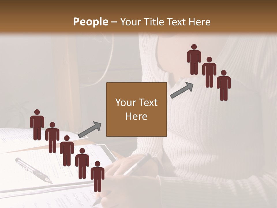 Upscale Luxury Home With Christmas Lights PowerPoint Template