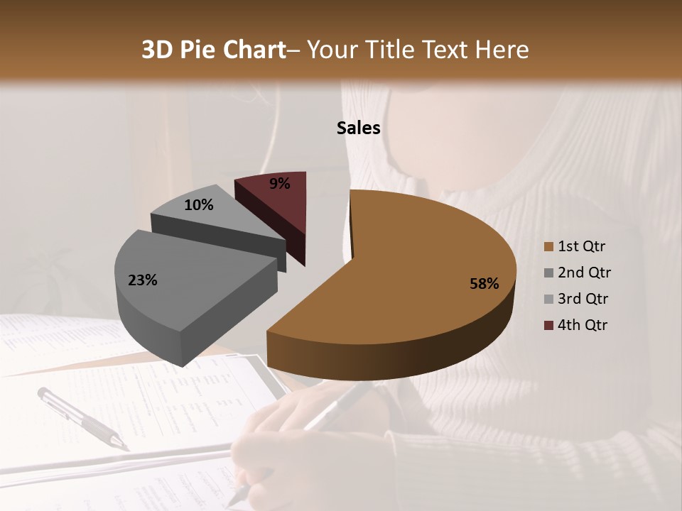 Upscale Luxury Home With Christmas Lights PowerPoint Template