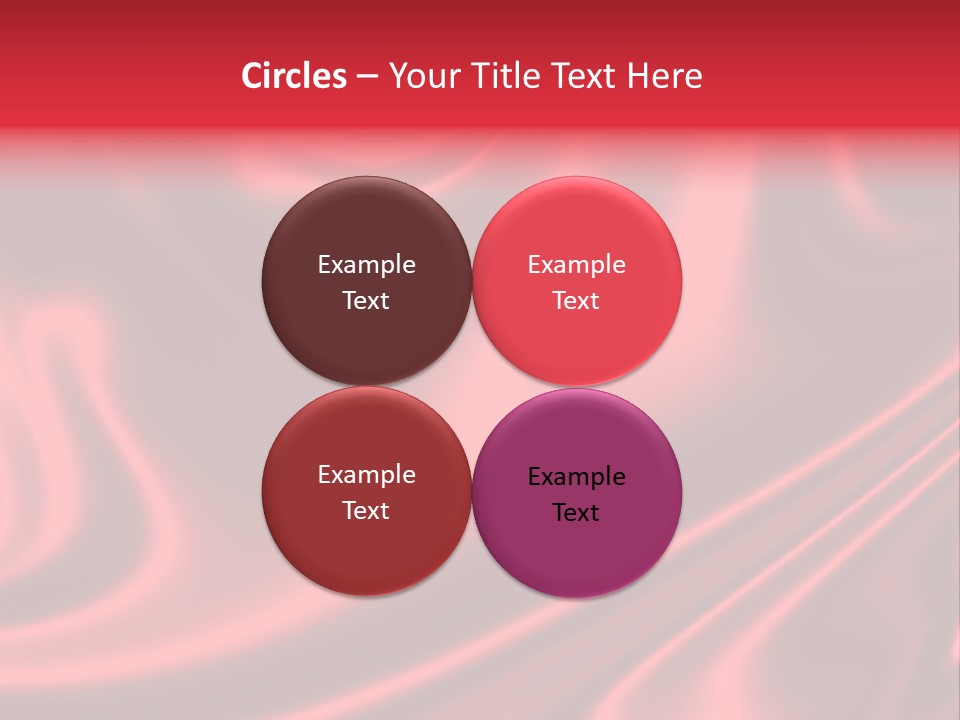 Sensuous Smooth Red Satin PowerPoint Template