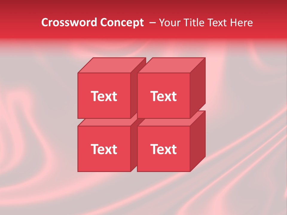 Sensuous Smooth Red Satin PowerPoint Template