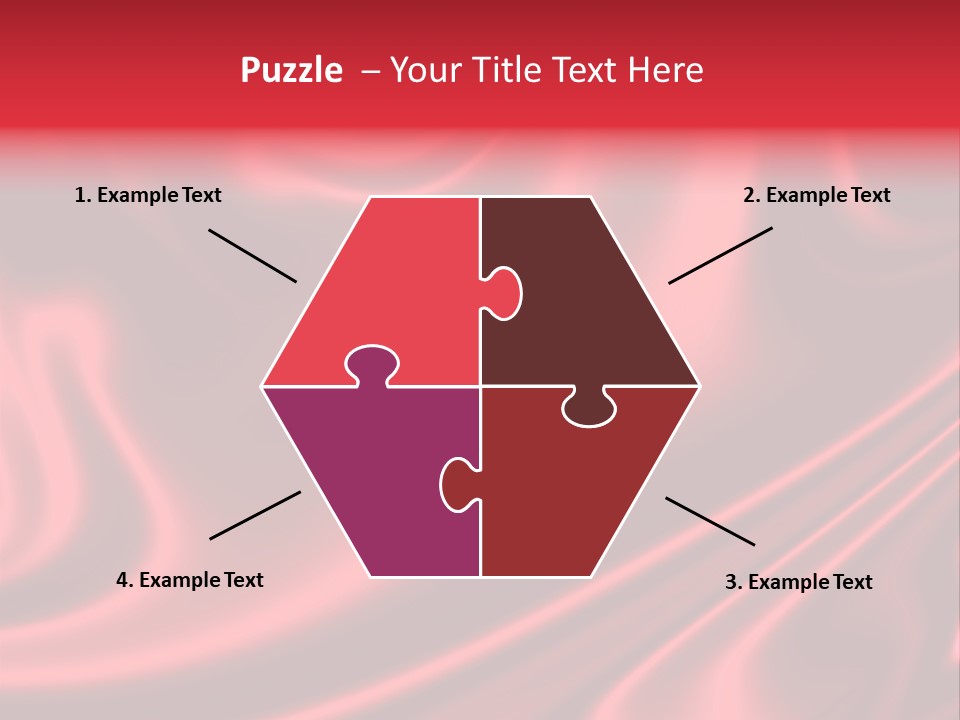 Sensuous Smooth Red Satin PowerPoint Template