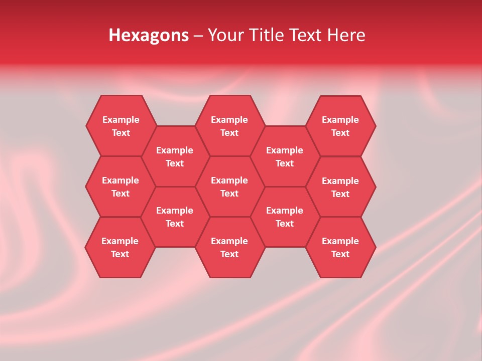 Sensuous Smooth Red Satin PowerPoint Template